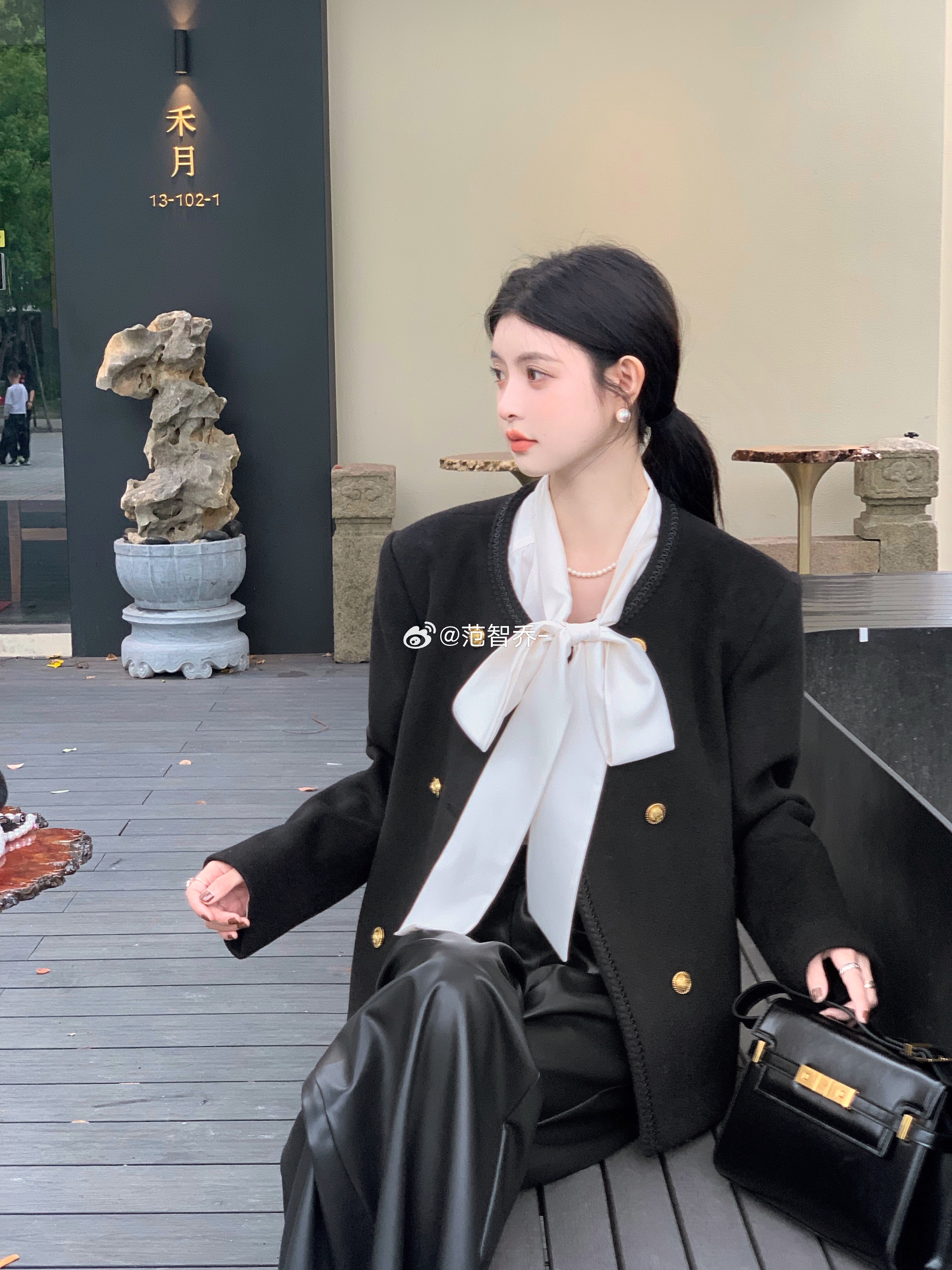 伯爵千金 领襟/袋口缝制织带映衬质感🖤抽1老婆送外套. ​​​
