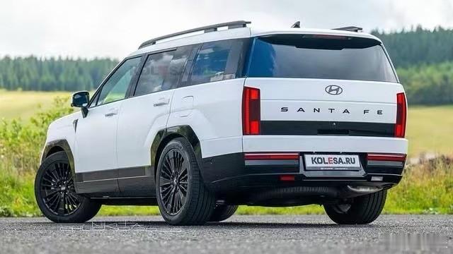 下一代现代胜达 渲染图曝光，外观与现款差异显著：前脸放弃贯穿式灯带，改用纤细分体