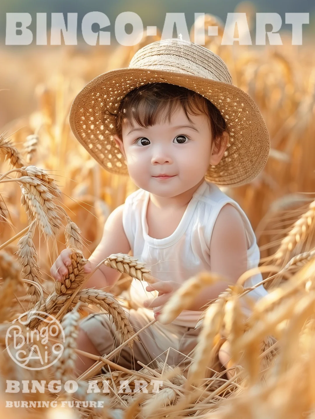 麦收拾穗🌾从小是个勤劳小帮手