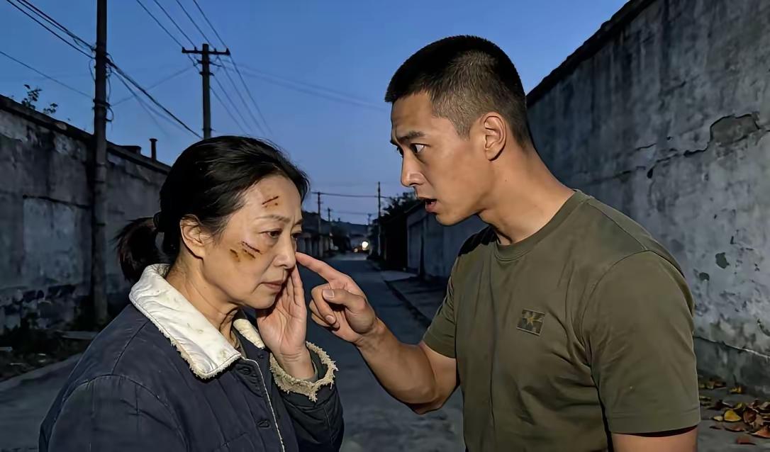 我退伍回家，发现母亲脸上多了3道疤，继父说是她自己摔的，我没作声。当晚，我就把继