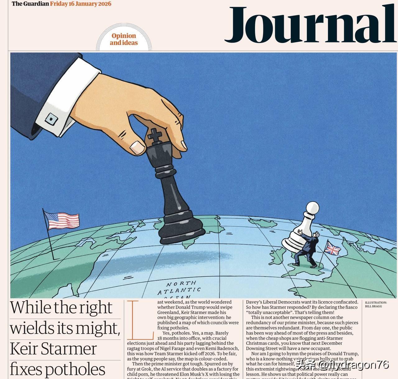 🇬🇧我们竟然身处这样的时代！连工党报纸《卫报》都对唐纳德·特朗普大加赞扬！甚