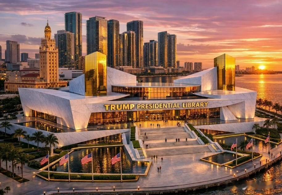 美媒称，美国迈阿密戴德学院将向特朗普捐赠一块面积达3英亩、估值达3亿美元的的黄金