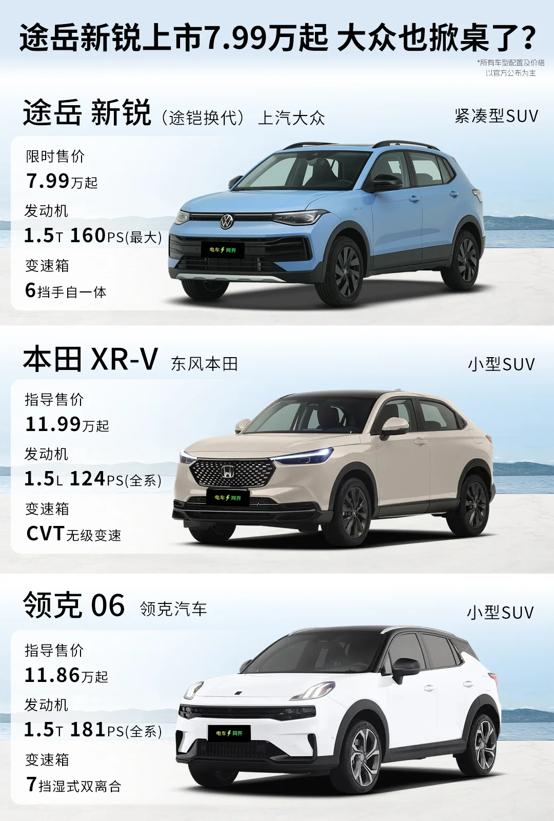 炸裂！大众途岳新锐上市 限时7.99万起售