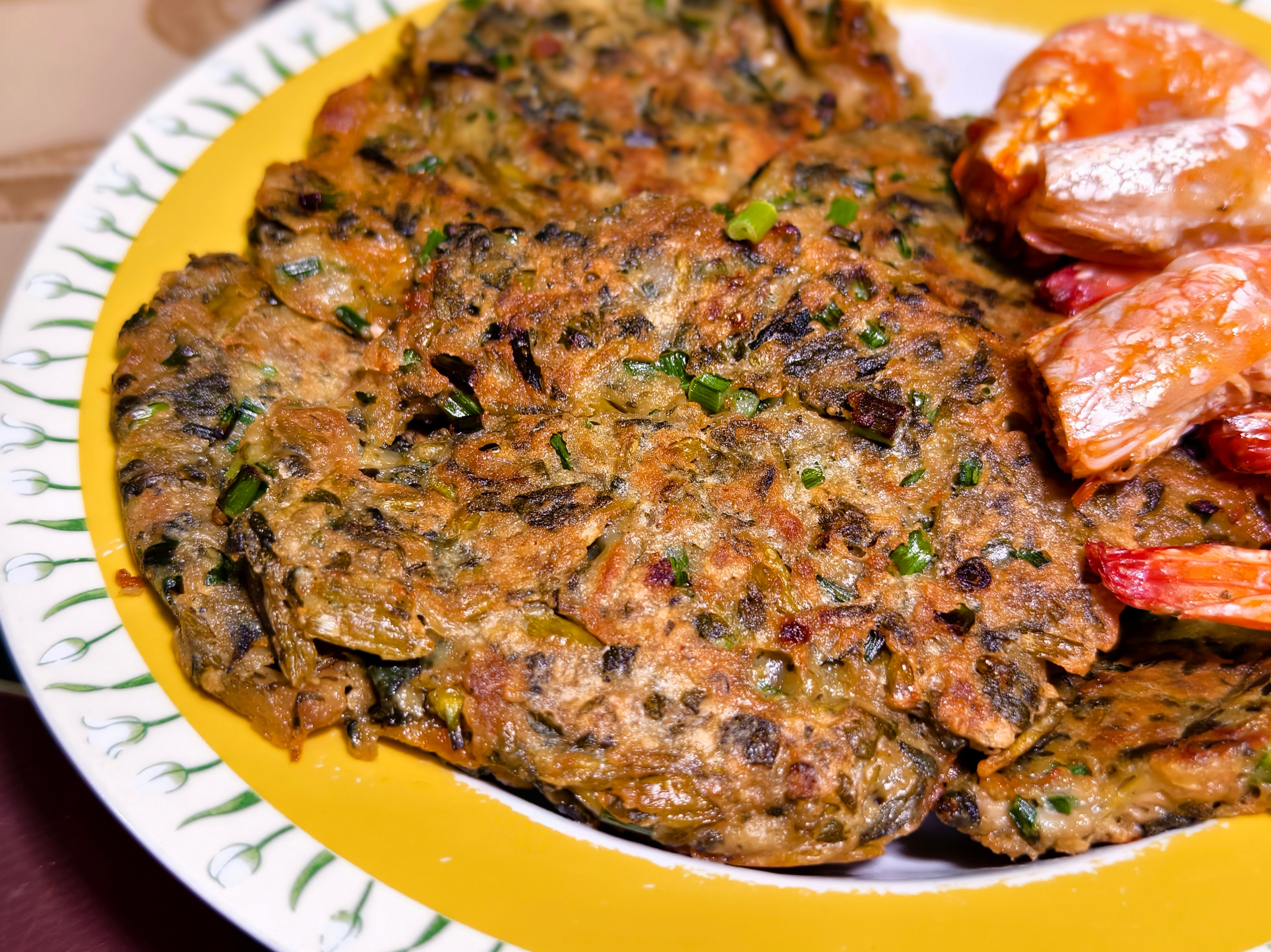 摊咸食配煎虾，家常美味顶呱呱，好吃味美人人夸！ 天津