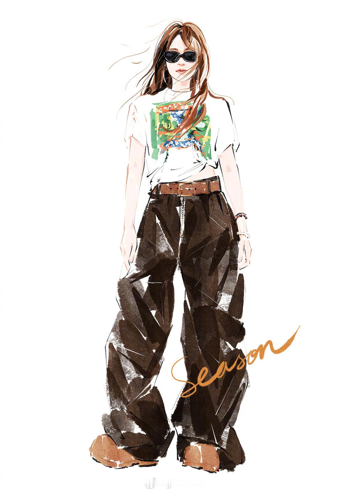 自由不羁 打碎枷锁 孟佳[超话] 插画一路上 撑下去 豁出去 冲过去 直到此刻 
