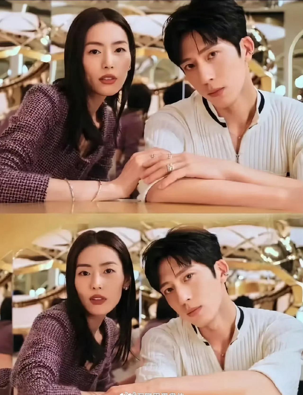 刘雯
不得不感叹井柏然和刘雯同框的魅力，两张自带权威质感的面孔碰撞在一起，把时尚