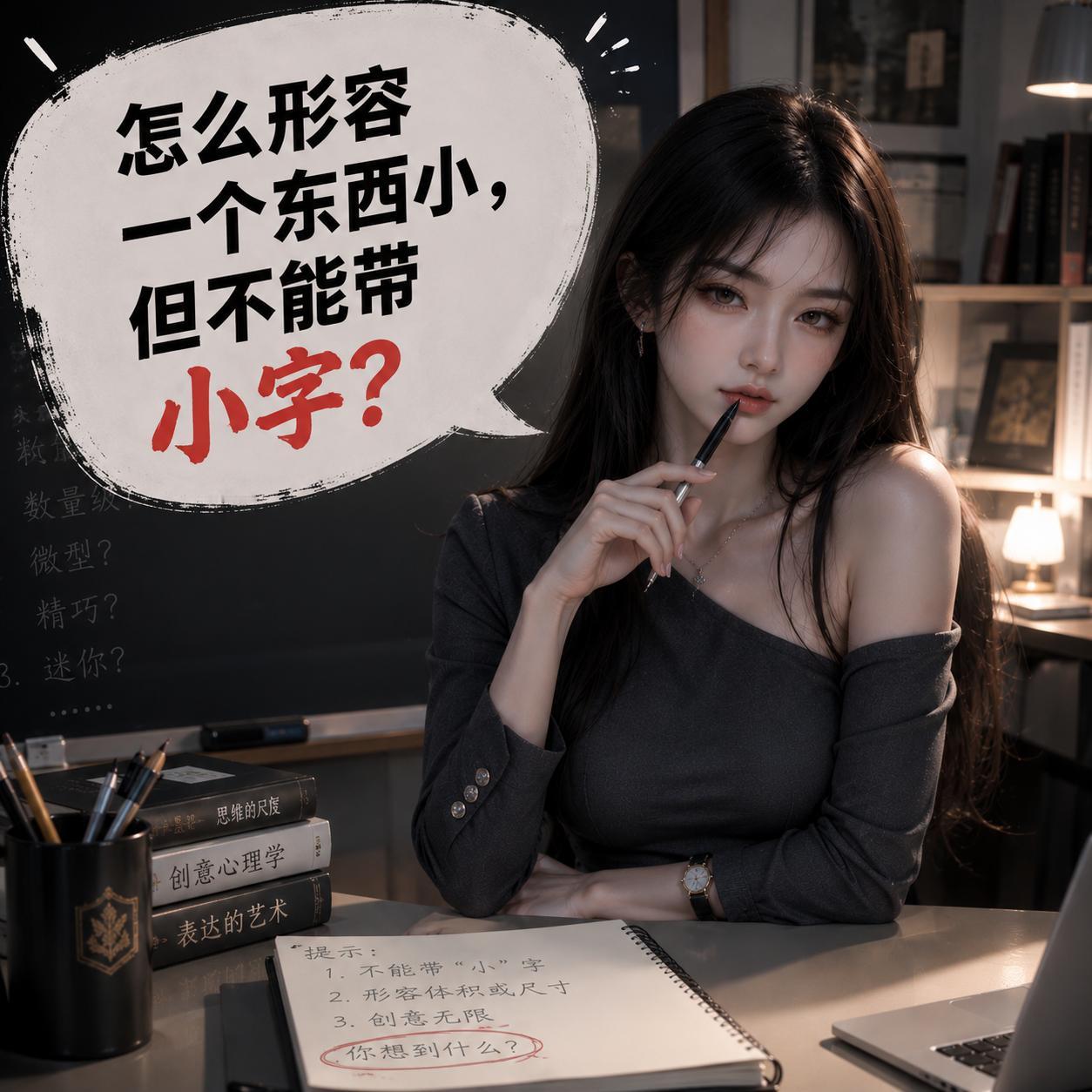 怎么形容一个东西小？但不能带“小”字哦。