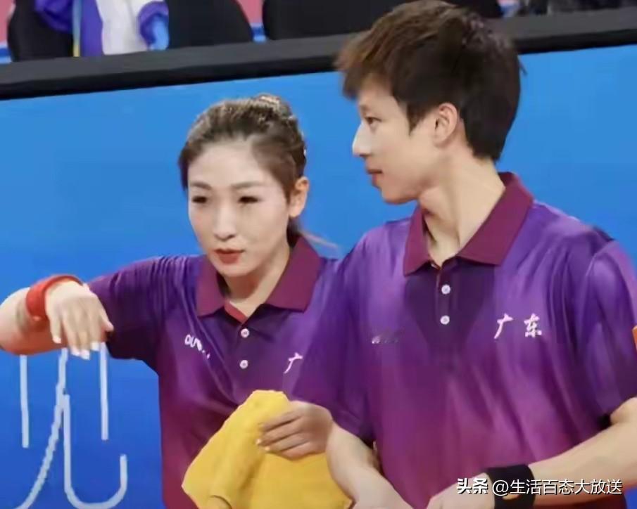 全运会乒乓球，混双四强/全部产生[玫瑰]

1，林高远/刘诗雯（广东队）
出生于