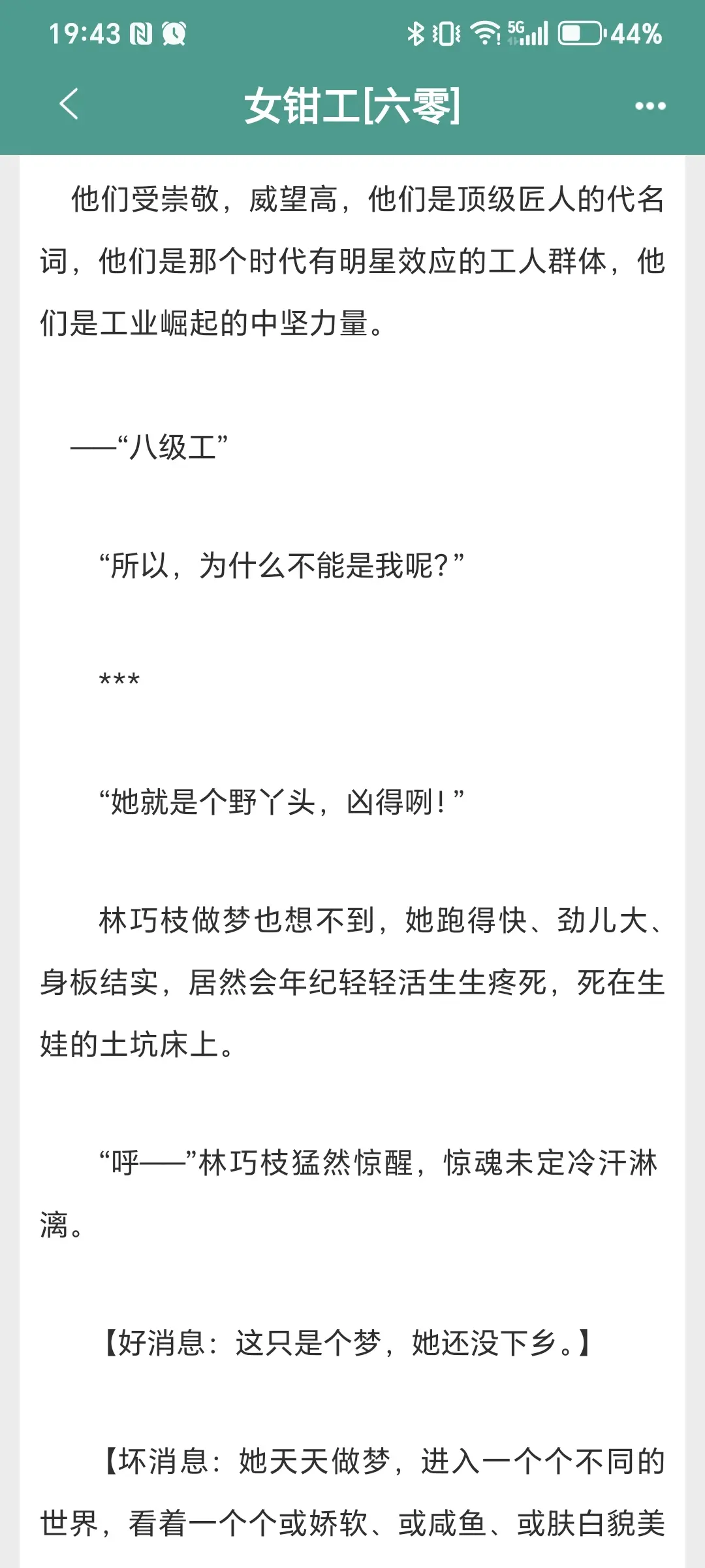 《女钳工（九零）》晋江。大女主 九零、事业流、大女主