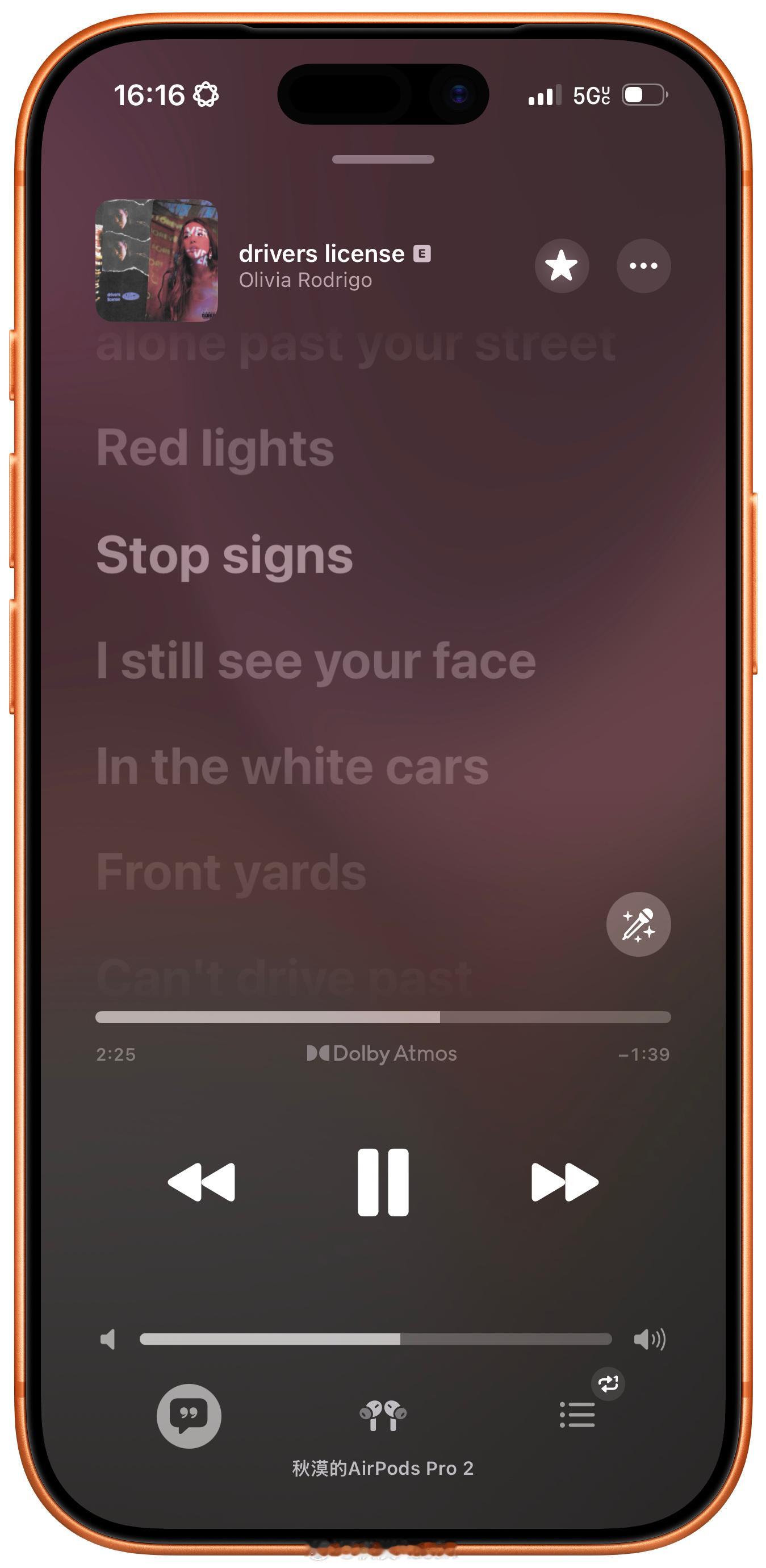 oliviarodrigo 伟大的桥。我绝对的单曲前五。怎么都听不腻。 