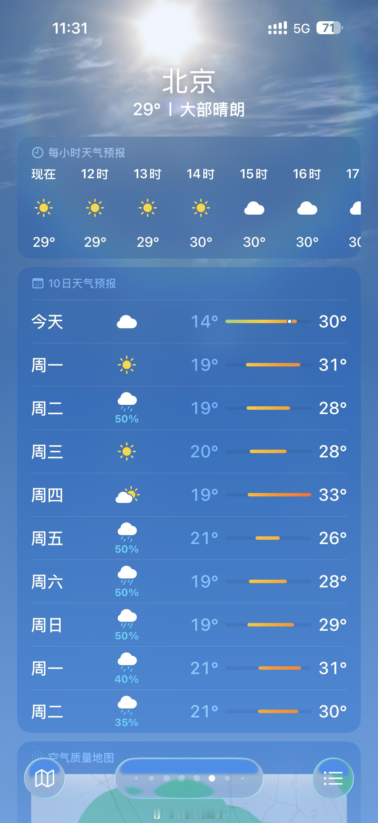 一年中最热的时节要来了今年的北京我太喜欢了看了下日历8月份就立秋了在热几天也合情