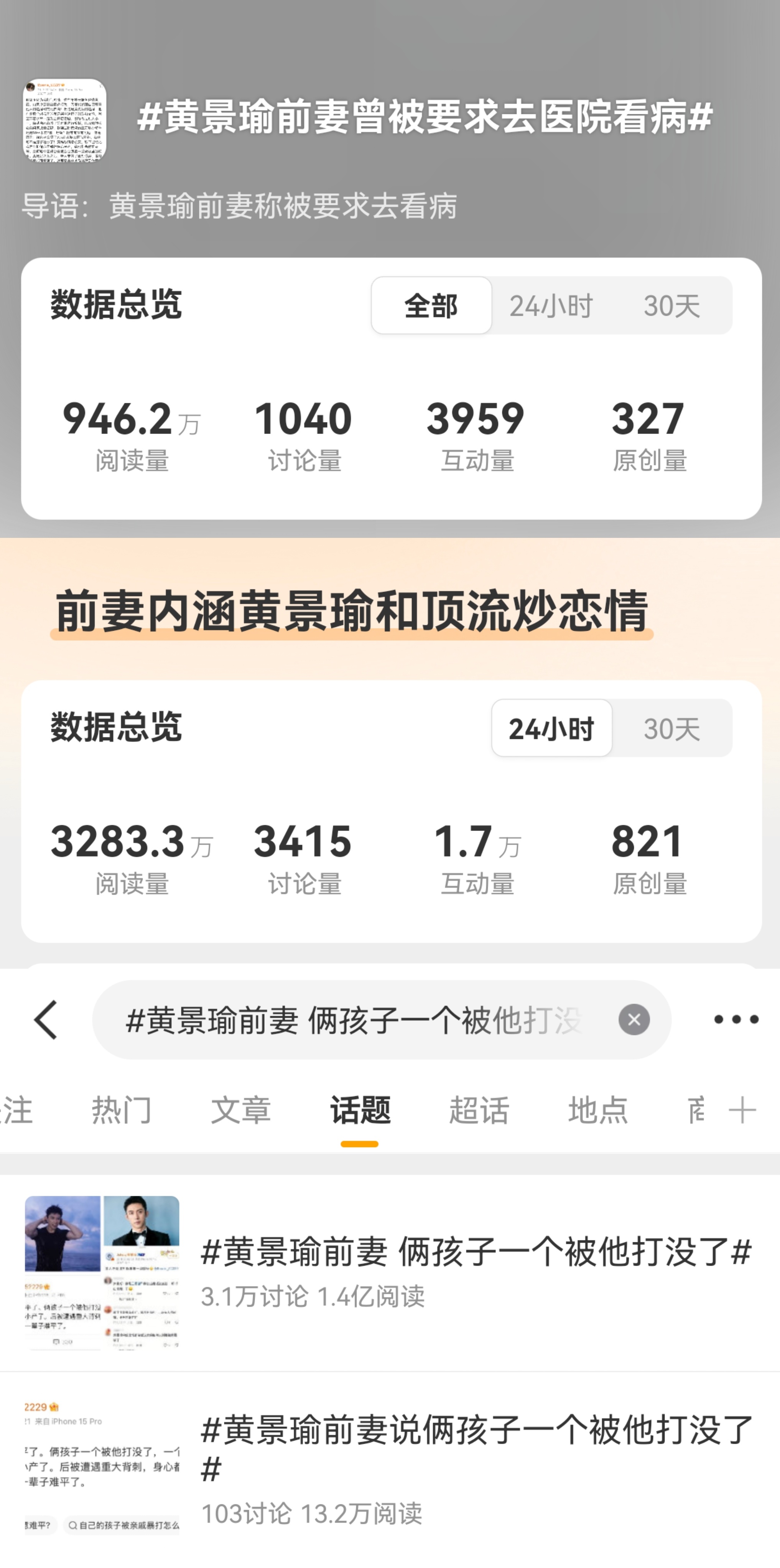 照例存个烫搜记录，昨晚的那个话题阅读破1.4亿了，我权当是有路人真的好奇在看，但