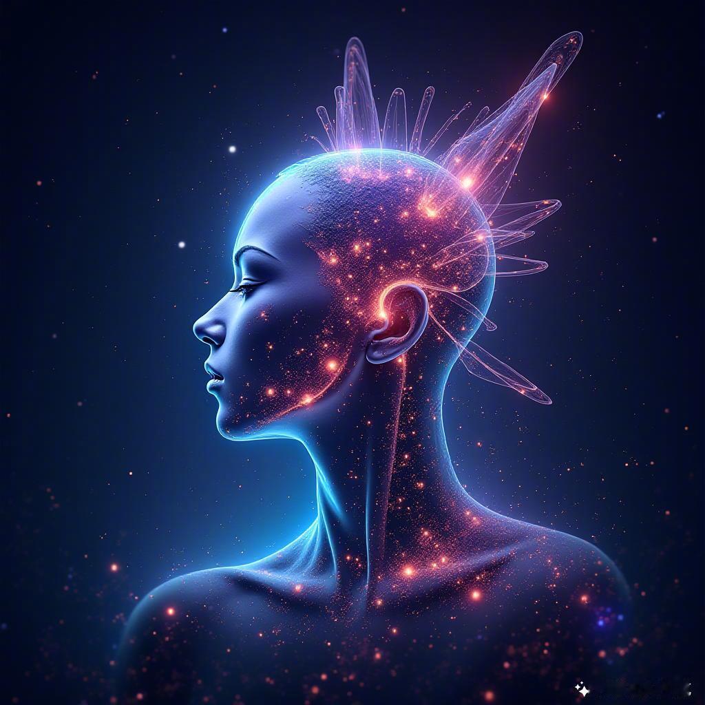 光影交错，科技与艺术在此交融，仿佛置身于梦幻的未来世界✨每一处细节都在诉说着无限
