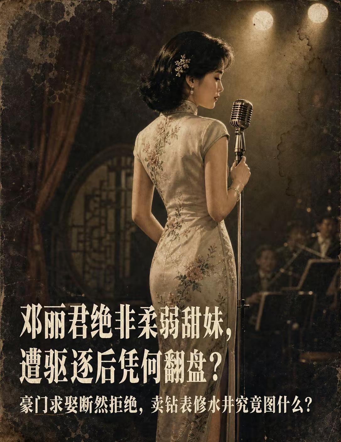 邓丽君绝非柔弱甜妹，当年为何敢拒嫁豪门？她唱最柔的情歌，却在遭遇驱逐与要挟时绝不