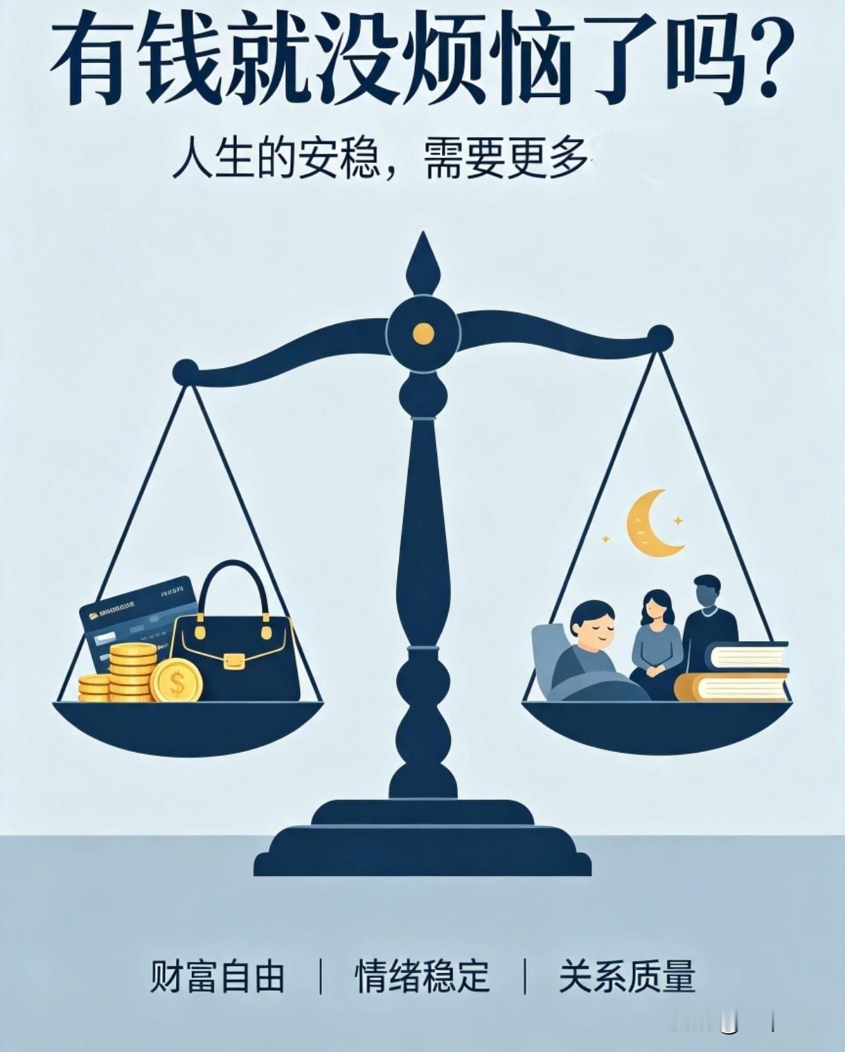 都说“人只要有钱，烦恼就会减少 90%以上”，这话有一定道理。现实中，很多烦恼确