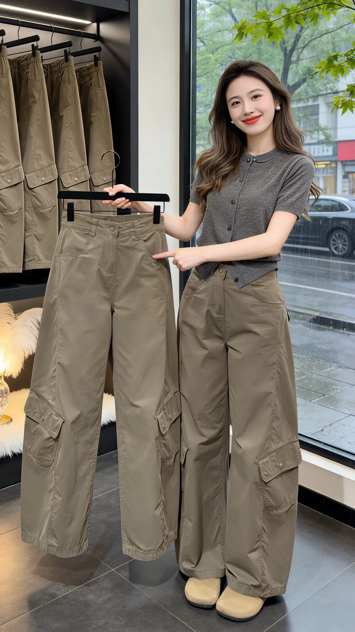 穿出你的chic风 这才是女生们想找的裤子吧 ins工装裤港风 休闲裤...