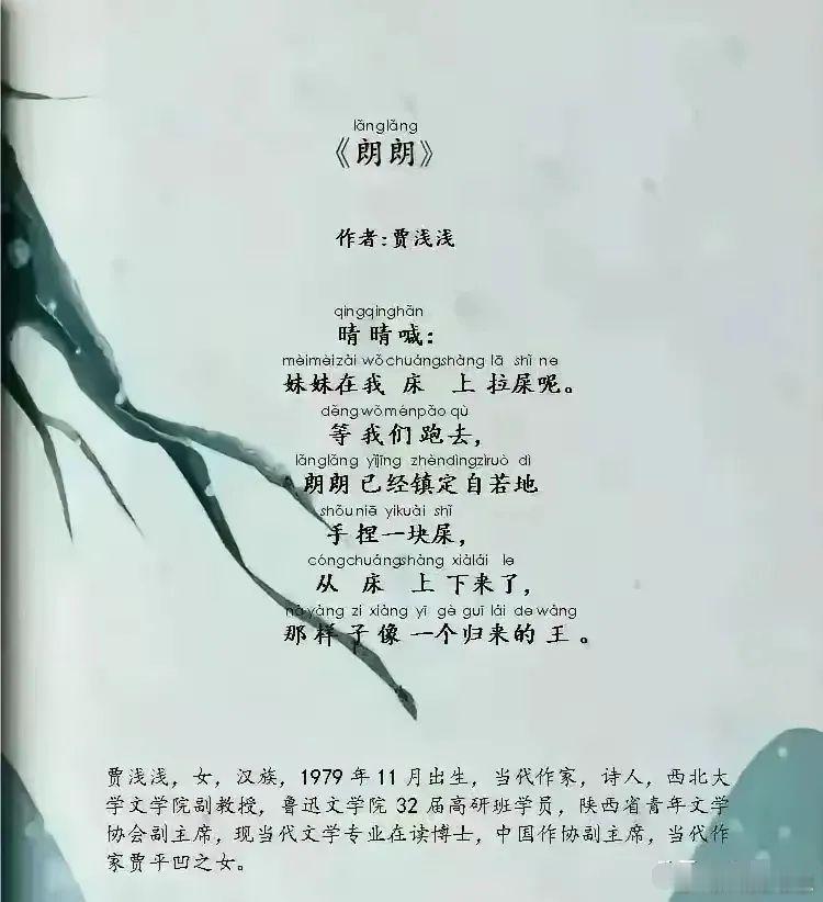 贾浅浅硕士学位被撤销看了下这位“贾平凹之女”的文字，写了些啥呀…这也能算诗的话，