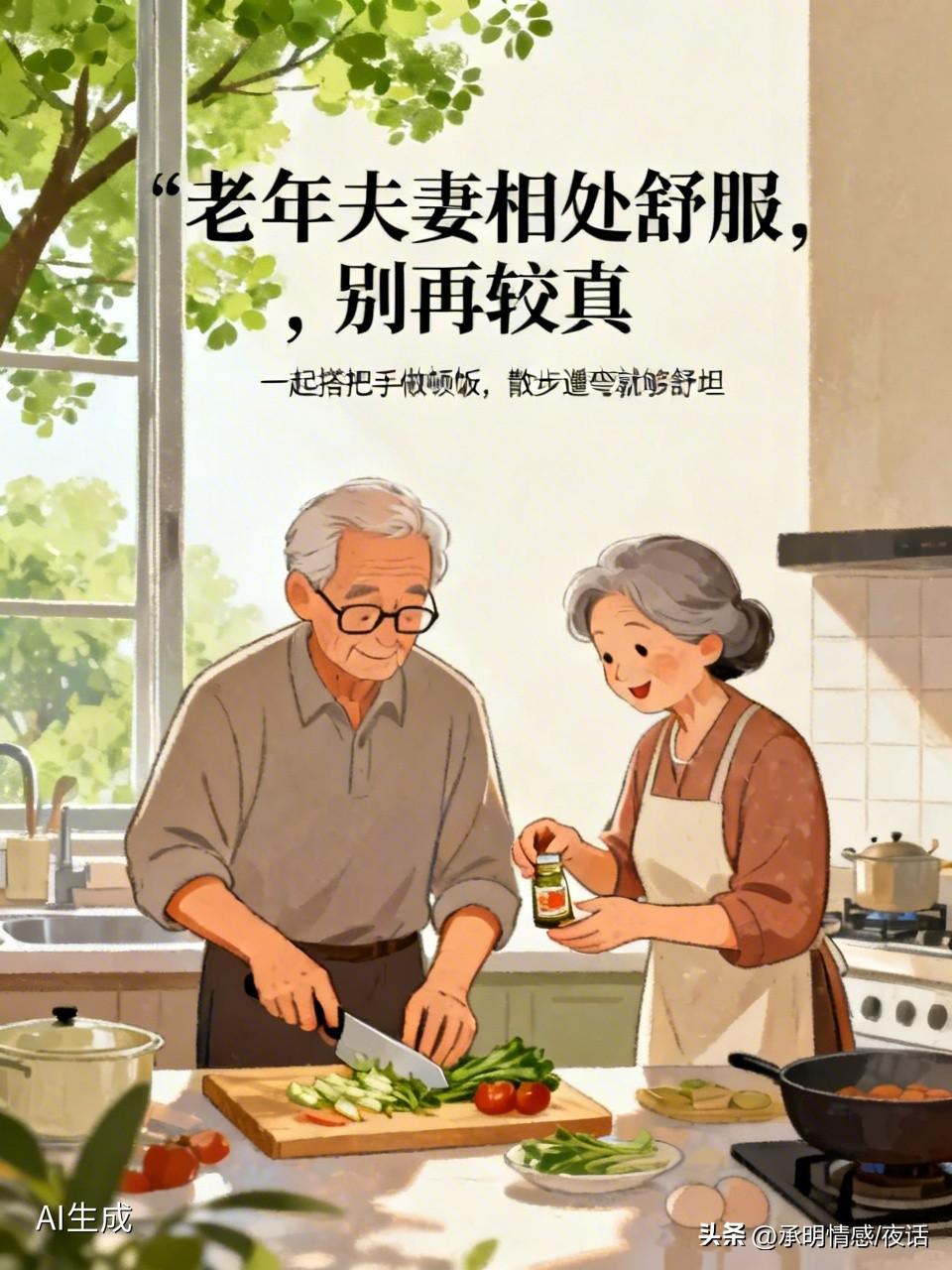 你知道吗？老年夫妻想处得舒服，就别再“较真”
家人们，老年夫妻哪有那么多浪漫！相