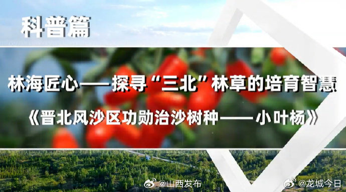 山西两部微视频入选全国展播名单   近日，记者从省林草局获悉，国家林草局科技司近