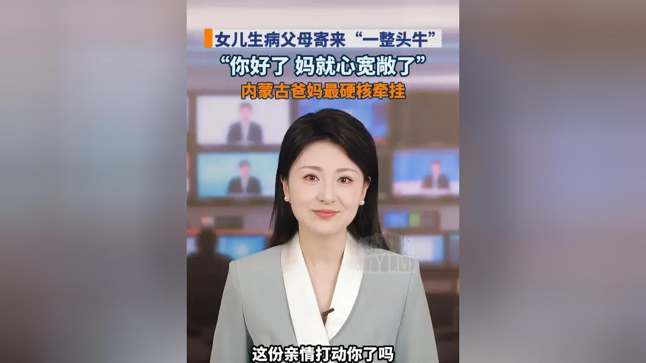 女儿生病，内蒙父母直接寄来 “一整头牛”
瞬间泪目！远在北京的女儿生病卧床，远在