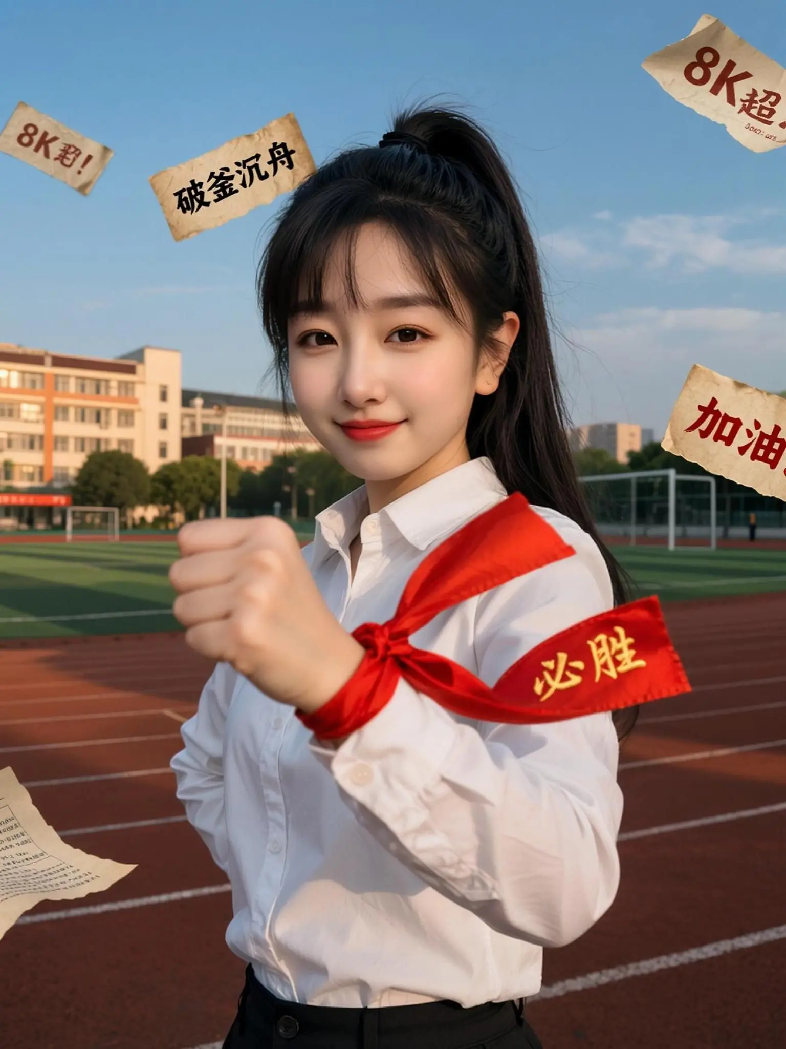 AI黄昏励志写真ai创作