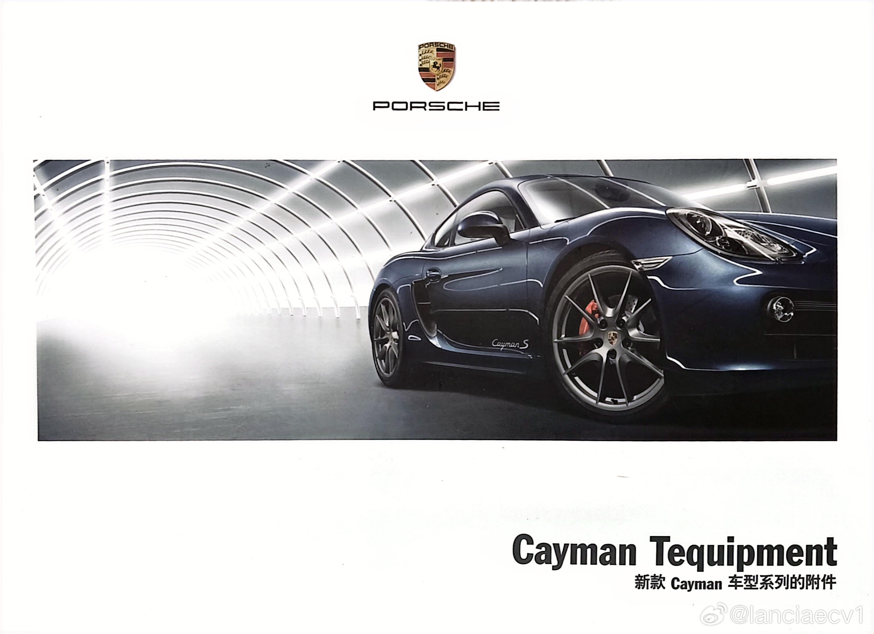 扫描了一下2013年的cayman 981 tequipment附件型录，不得不