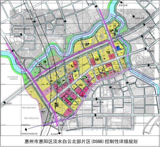 惠州市惠阳区淡水白云北部片区控规图