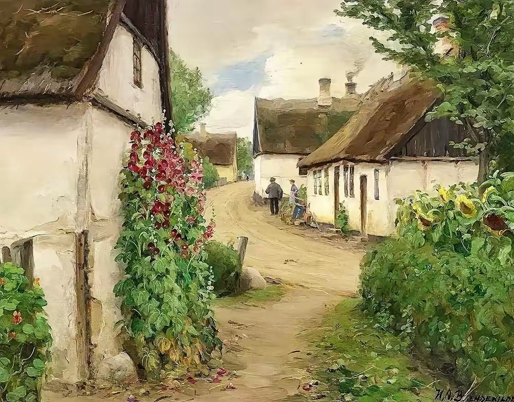 丹麦画家 Hans Andersen Brendekilde绘画作品欣赏遇见艺术