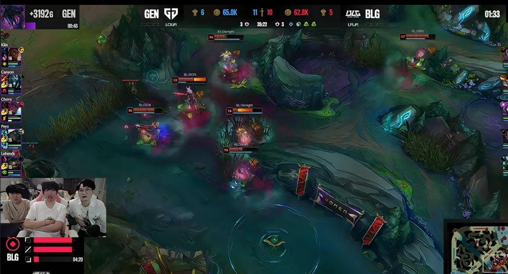 #2024msi决赛# 死哥这个伤害太恐怖了，已经六神装了，感觉不好打了啊兄弟们