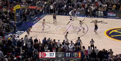 火箭掘金加时 117-117，神仙打架，强行加班 