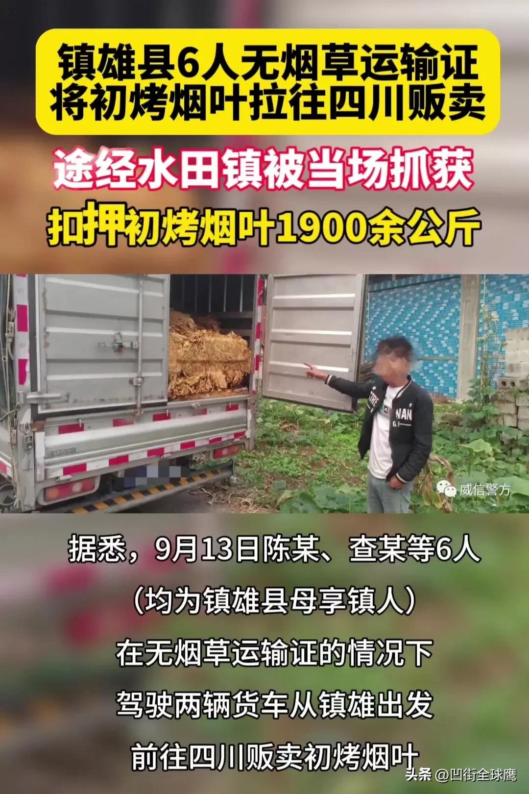 这件事大概率好多人不理解，尤其是广大烟农。

据云南威信警方公众号消息，9月13
