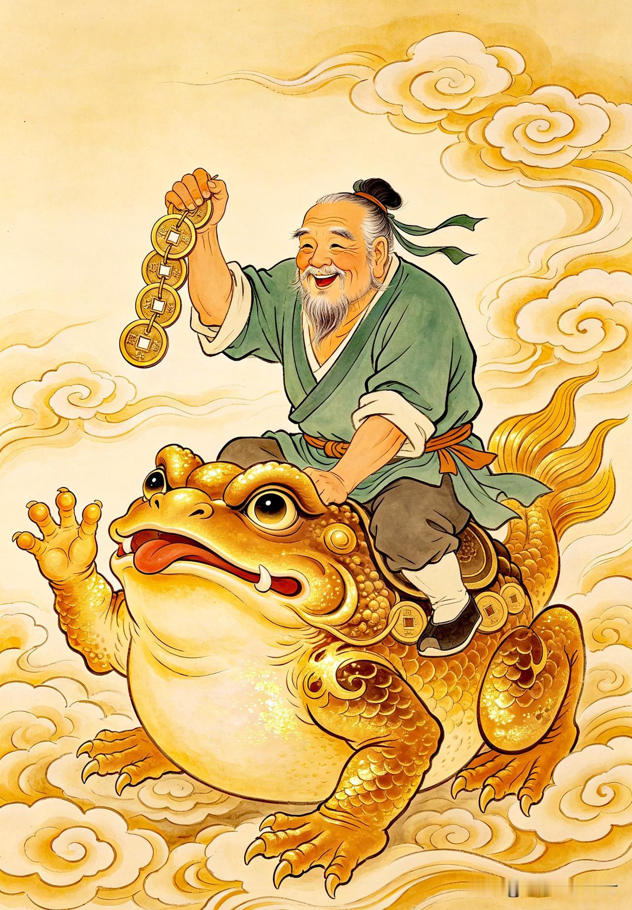 刘海戏金蟾，偏财祖师