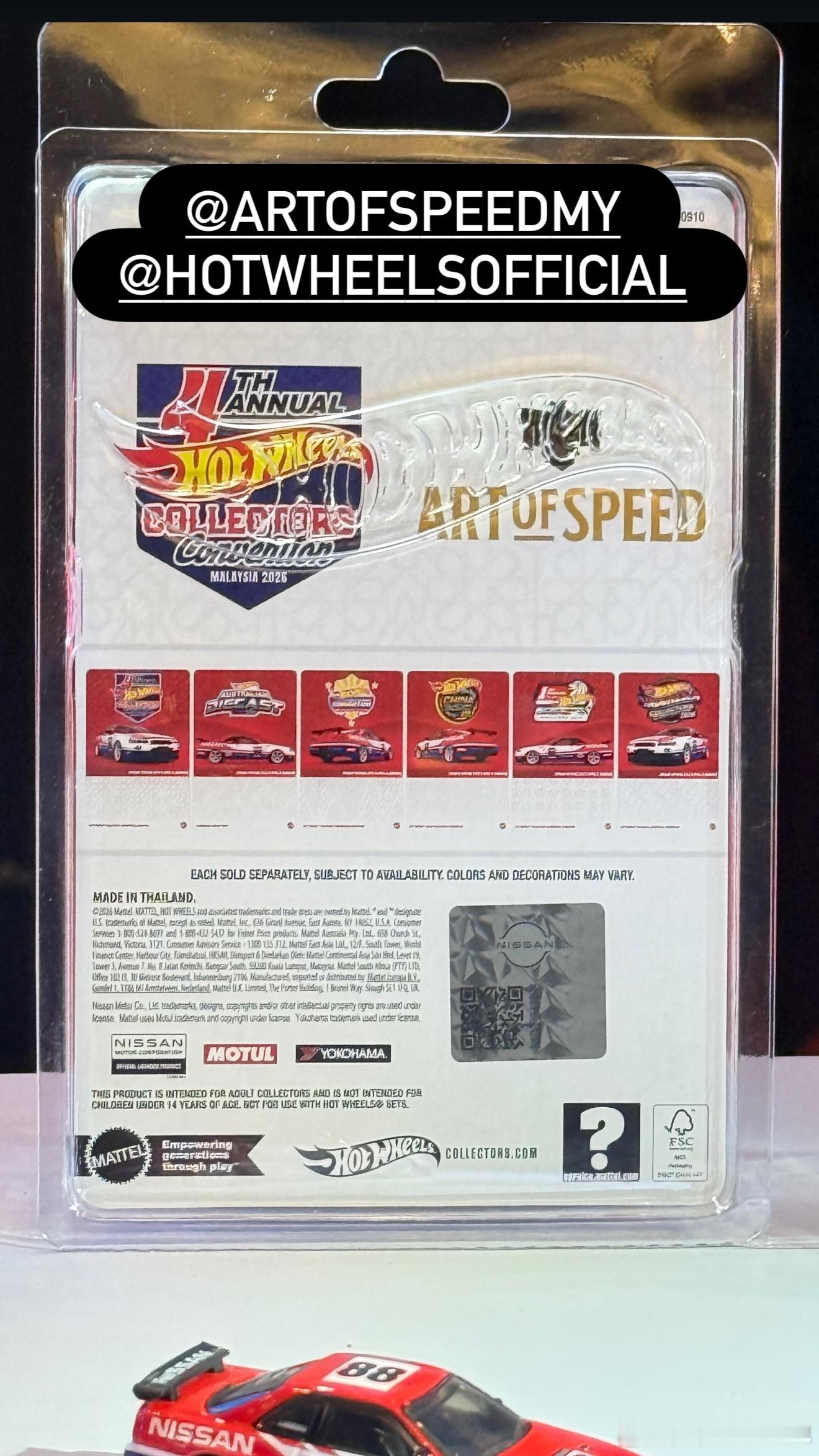 随着马来那边Art of Speed展会的举办，马来的风火轮展会限定车日产R34