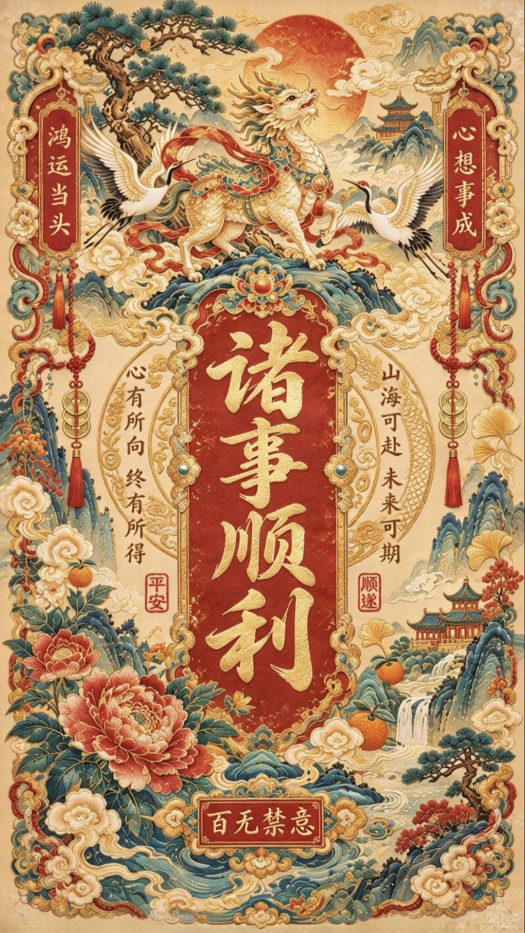 招财纳福好运至，诸事顺吉富贵来。传统文化 传递正能量 绘画 祝福