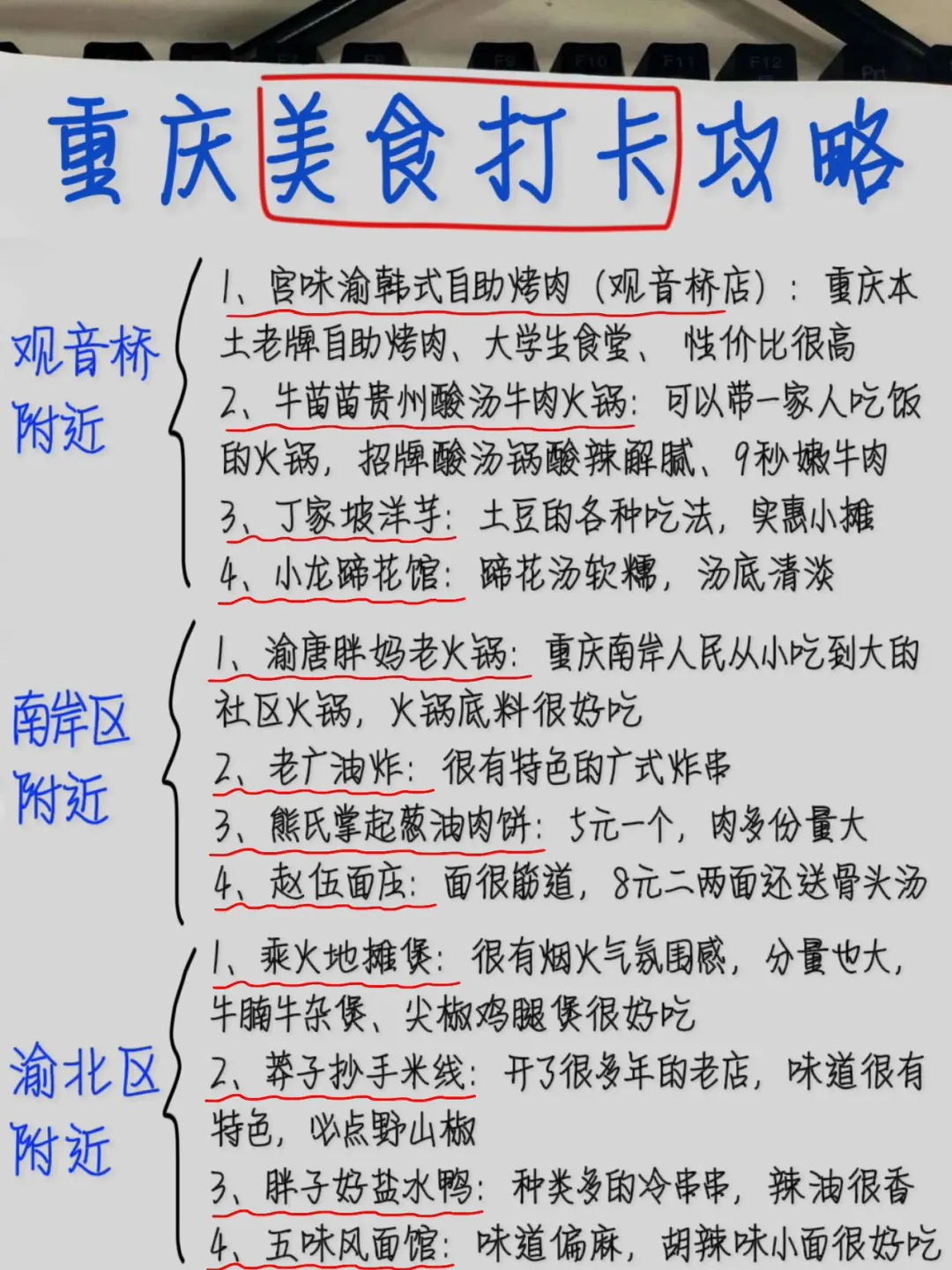 本地人才知道的重庆美食📝好吃无广纯分享