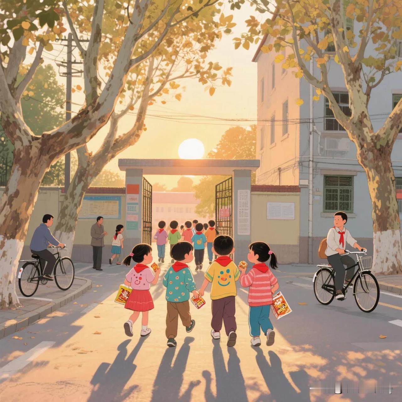 “人之初，性本善，不写作业是好汉！”
今天去接孩子，看见一群小学生就这样喊着这首