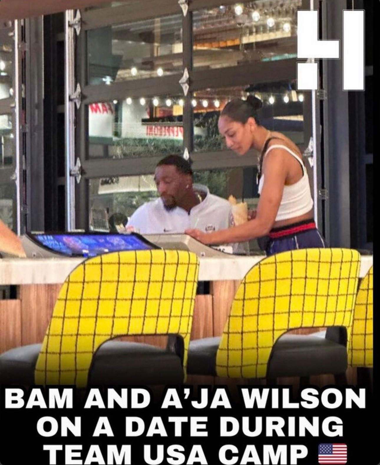 强强联手？阿德巴约疑似约会WNBA现役第一人#阿德巴##WNBA##NBA# ​