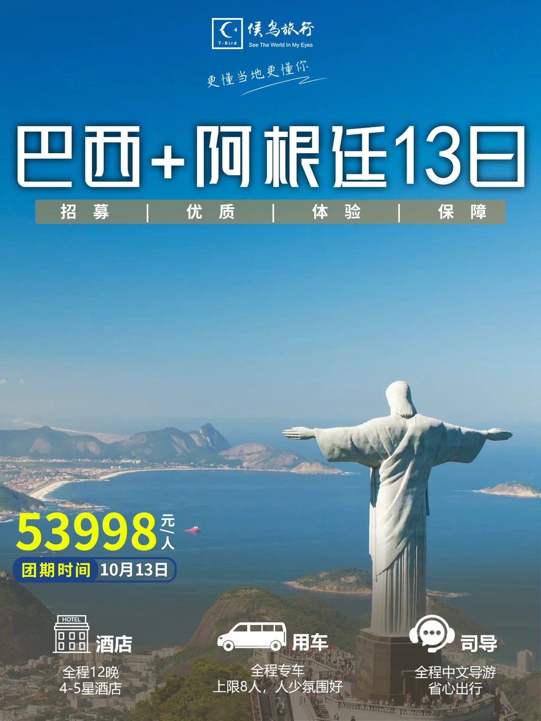 如果只去一次南美，我会把它留给巴西+阿根廷