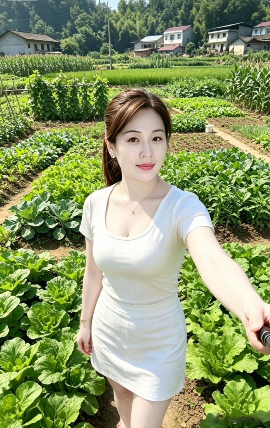 大家说，我对吗？
回农村看望公婆，
上次摘妯娌的菜园菜，
被全程提醒约束，很压抑