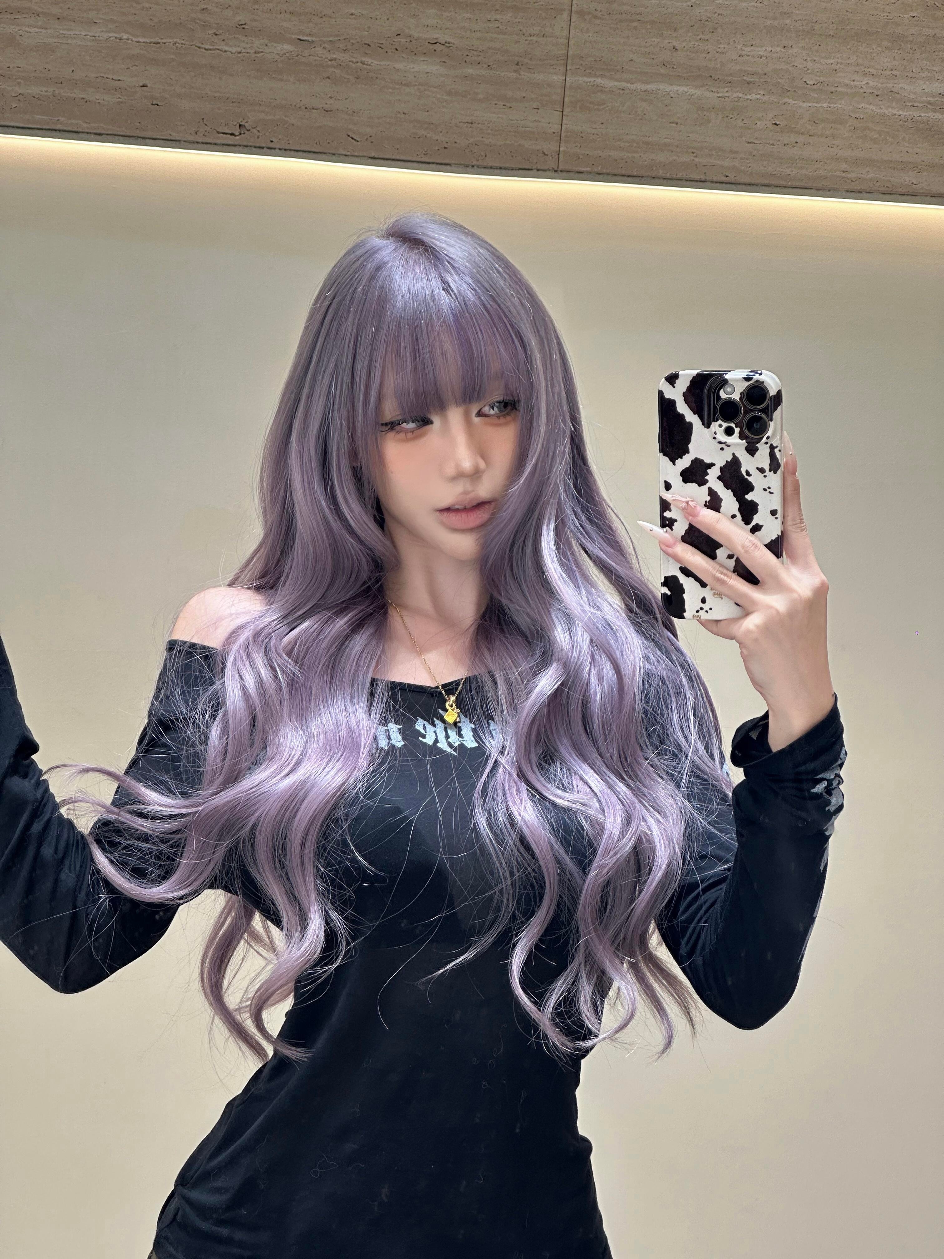 雾粉紫发色  ​​​