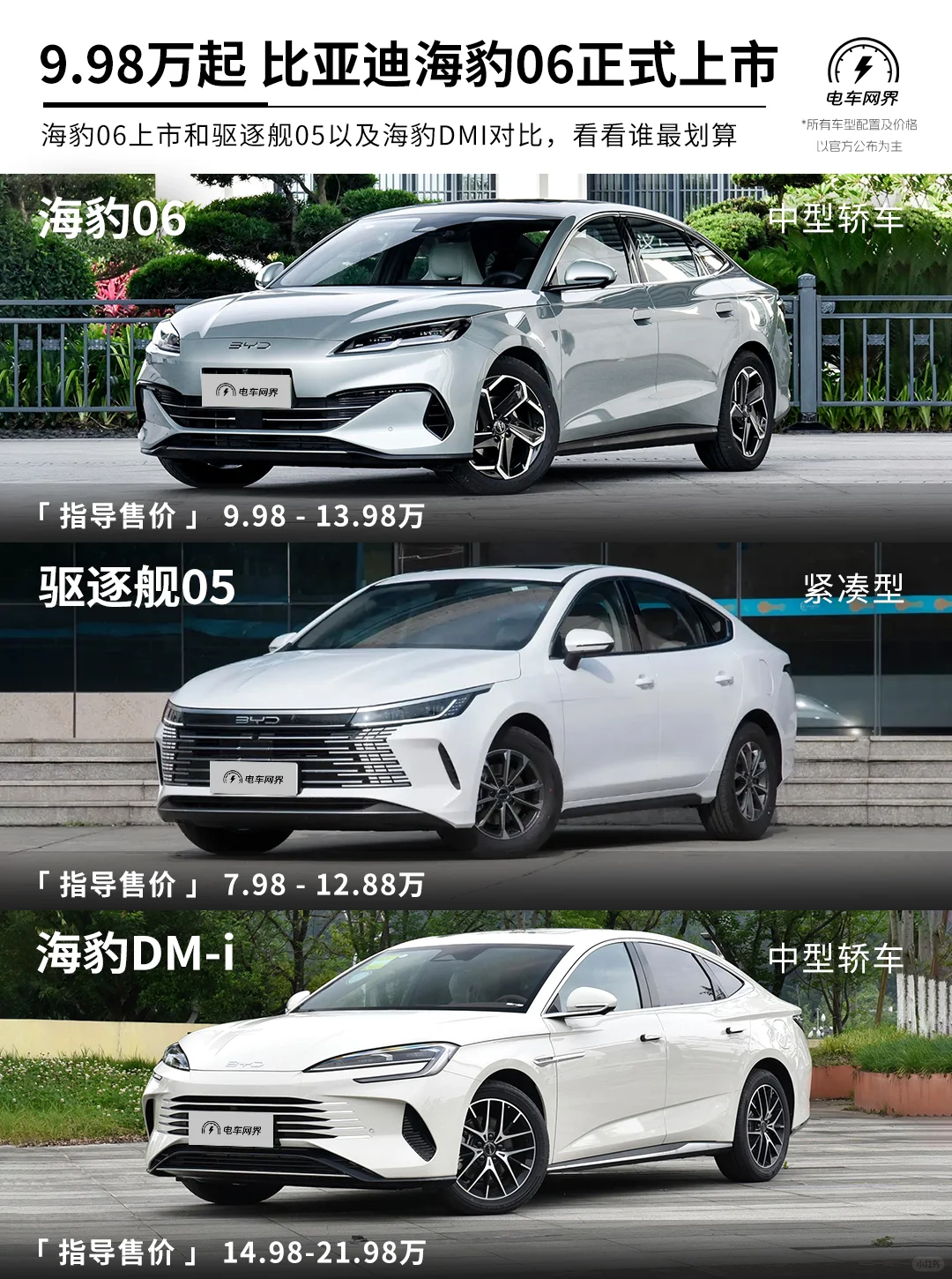 9.98万起比亚迪海豹06正式上市