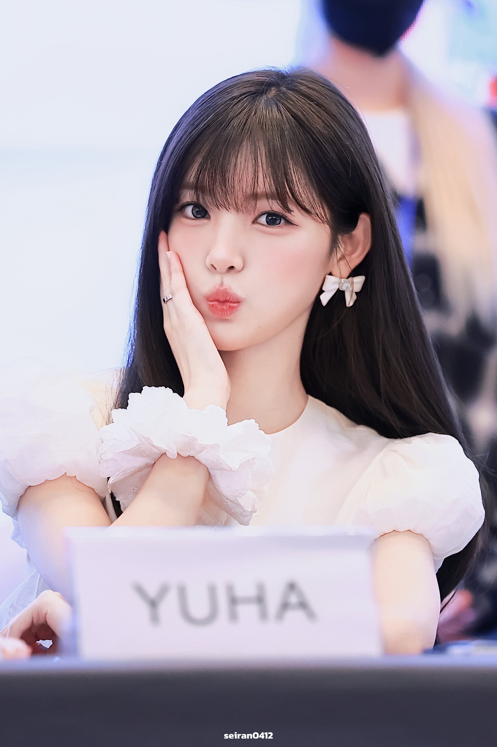 她今天真的是小公主啊…耳朵上都是蝴蝶结🎀 