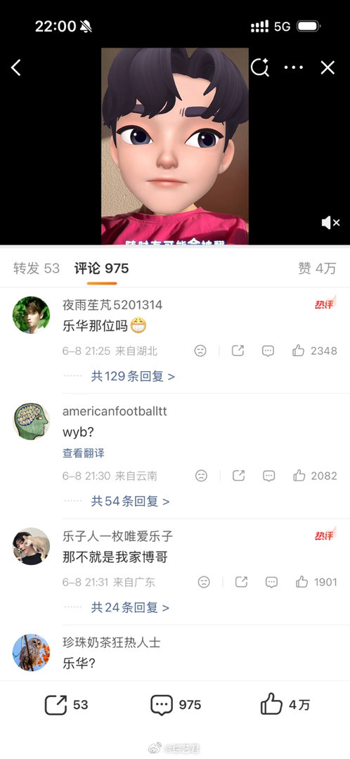 上市公司唯一赚钱的艺人，wyb 确实撑起了乐华超过百分之60的营收，这个标签往他