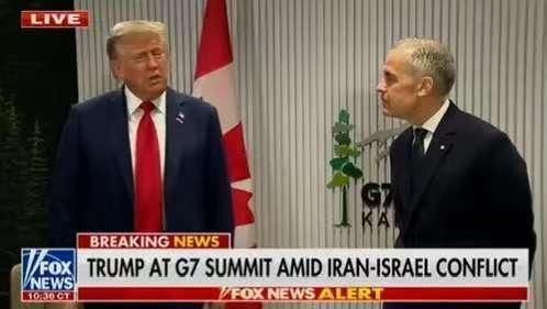 特朗普这次在 G7 峰会上的操作真的太敢了，当着加拿大现任总理卡尼的面，直接把人