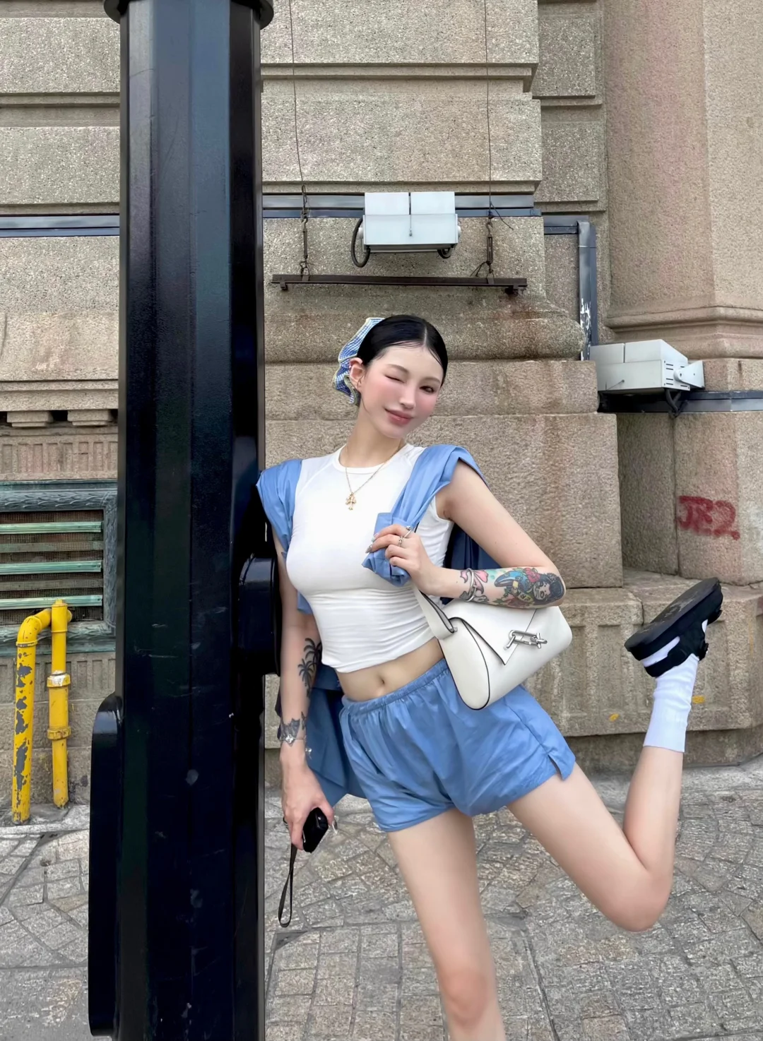 夏日降温穿搭fitcheck🫐🩵