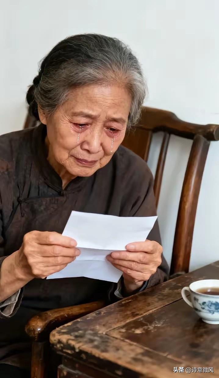 我帮女儿带大两个孩子，她把我送回老家那天，塞给我一个信封，到家拆开我哭了。
 