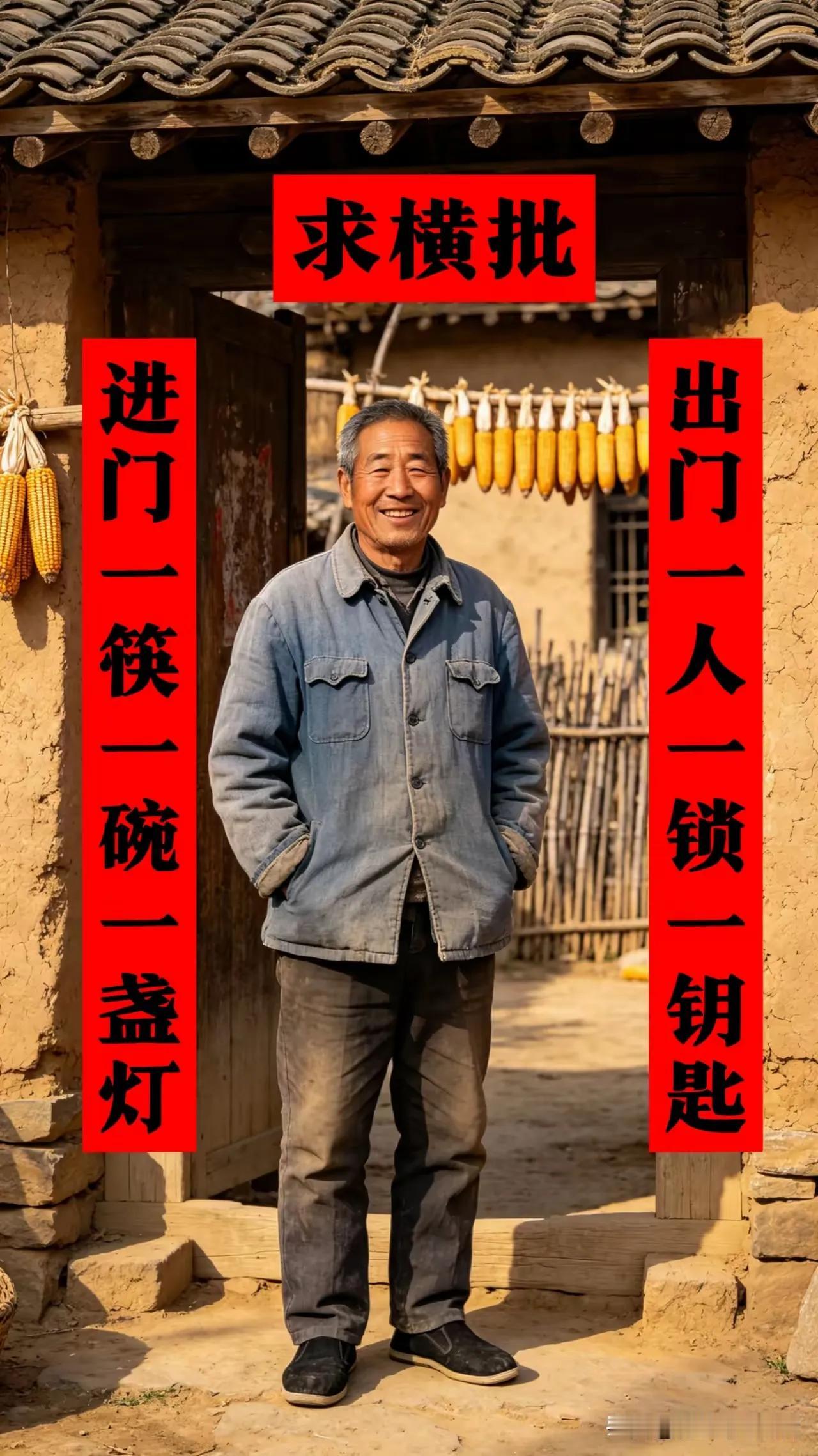 出门一人一锁一钥匙
进门一筷一碗一盏灯
横批：独享清欢