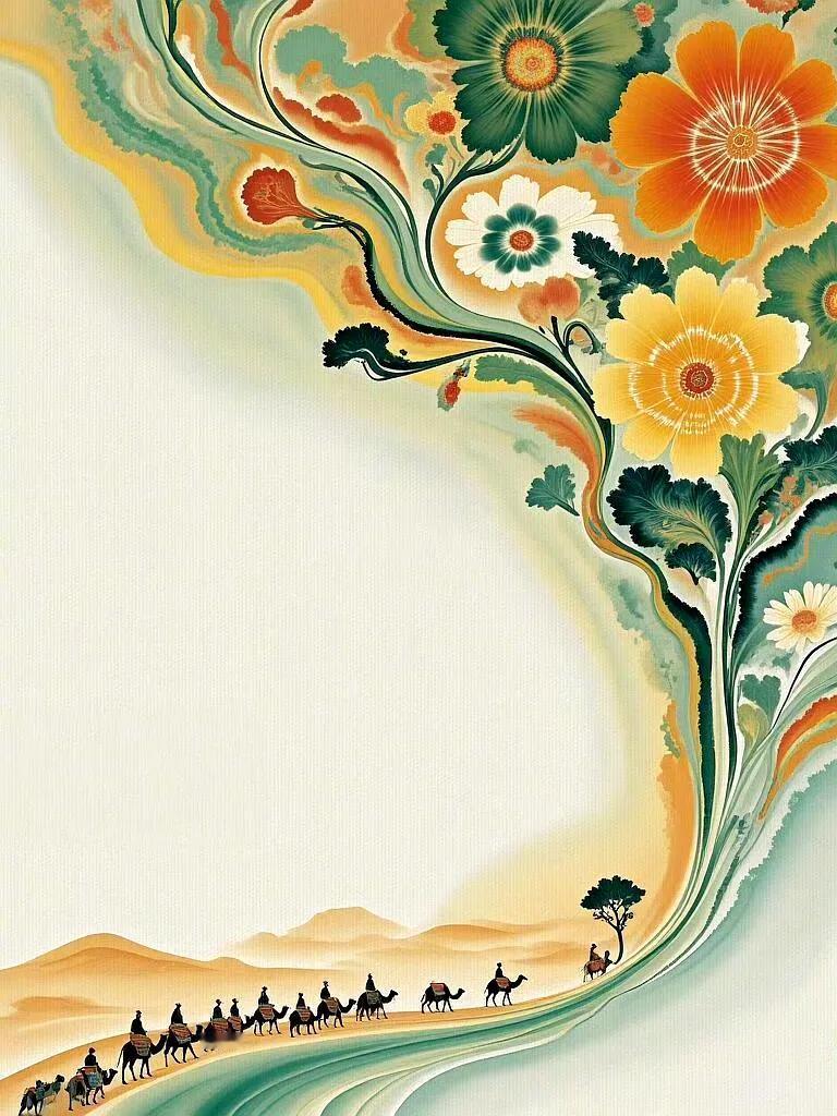 敦煌风插画，那真是把东方西域的独特美展现得淋漓尽致。就说画师紫汐A.TING笔下