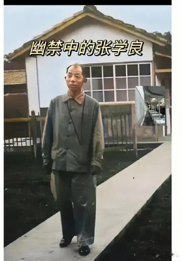 “民国四大美男子”张学良的一张照片！此时的张学良已经失去了自由，没有了往日的风采