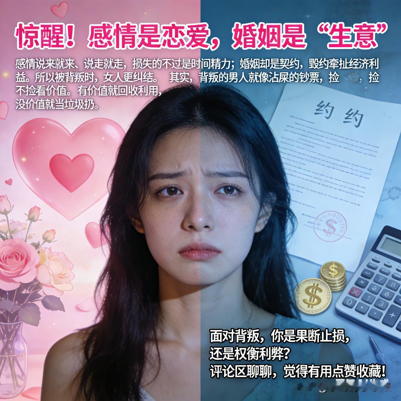 惊醒！恋爱是感情的交融，婚姻似一场“生意”
感情变幻无常，来则随心，去亦随性，不